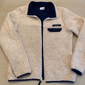 COLUMBIA Mountain Side Sherpa Jacket Cream/Navy S